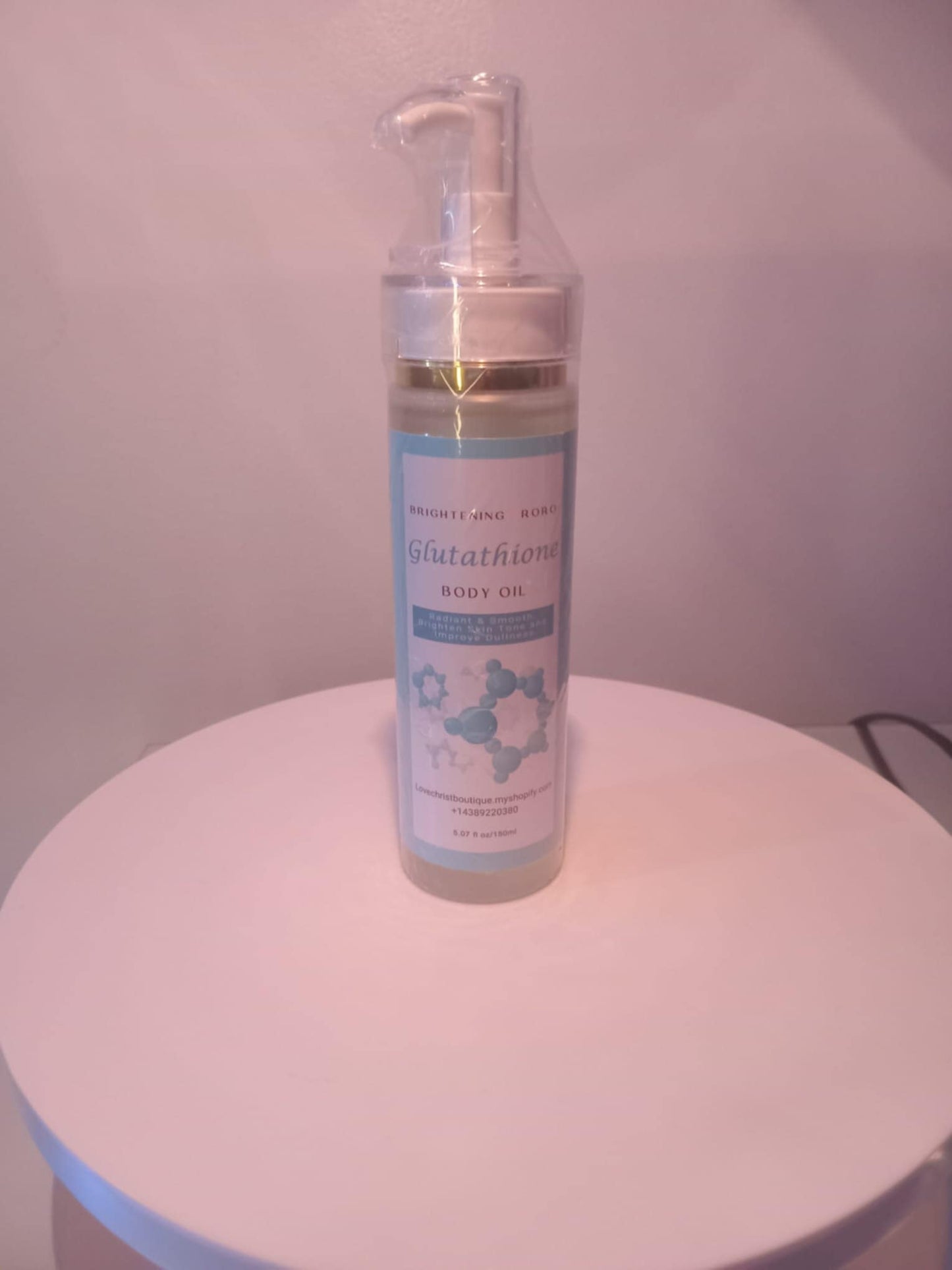 Huile Corporelle Éclaircissante à la Glutathione : Éclairez et unifiez votre peau